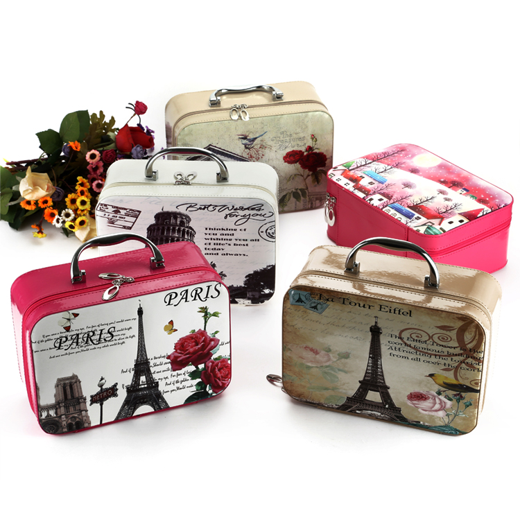 Wholesale European-style architectural pattern cosmetic boxes, storage boxes, two-piece sets, factory direct sales Specification image