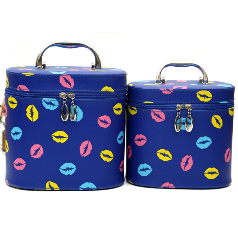 Lip pattern cylinder two-piece set, makeup box, beauty salon gift box, storage box details Picture