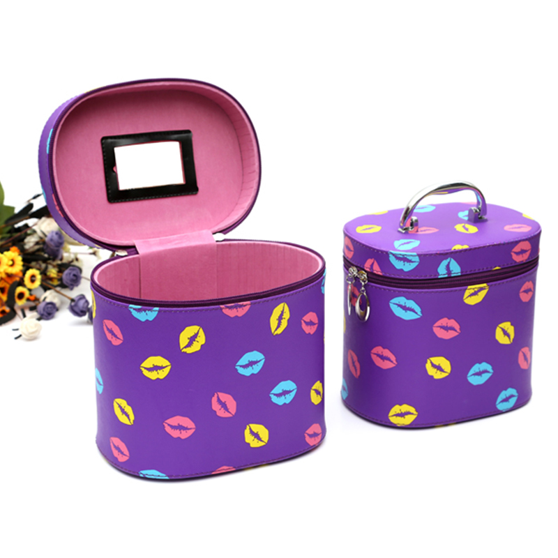 Lip pattern cylinder two-piece set, makeup box, beauty salon gift box, storage box Application Scenario