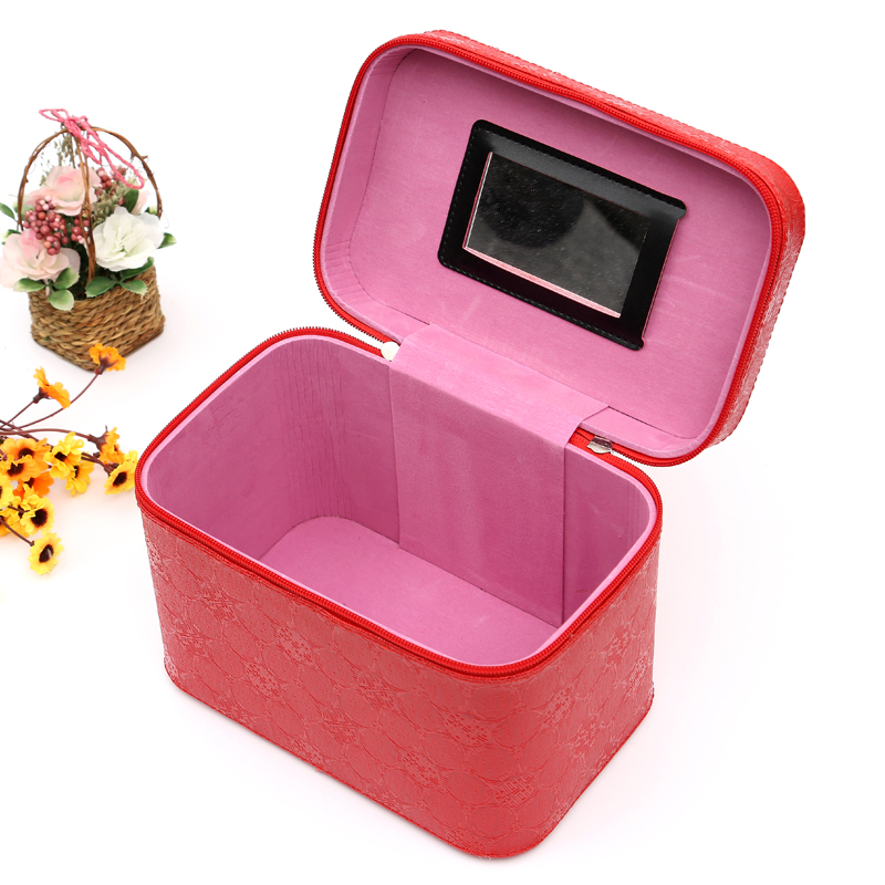A two-piece set of popular makeup box, storage box and wedding red gift box on Taobao Specification image