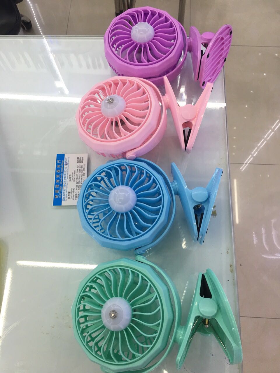 带夹USB风扇带灯USB风扇夹子风扇厂家直销产品图