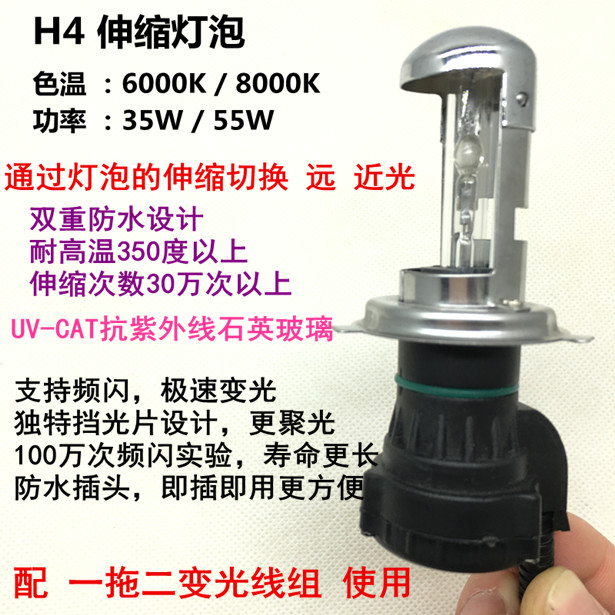 Automotive xenon headlight bulb HID high-brightness quick-start bulb 55WH1H7h4 Application Scenario