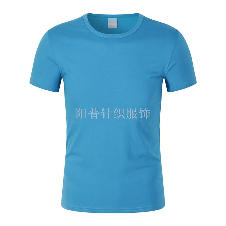 男款精梳莱卡圆领短袖现货定制logo细节图