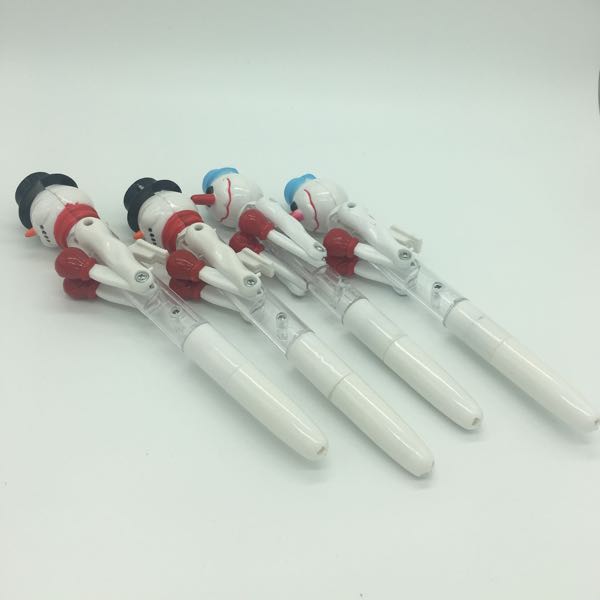 圣诞雪人拳击笔、玩具笔、工艺礼品笔产品图