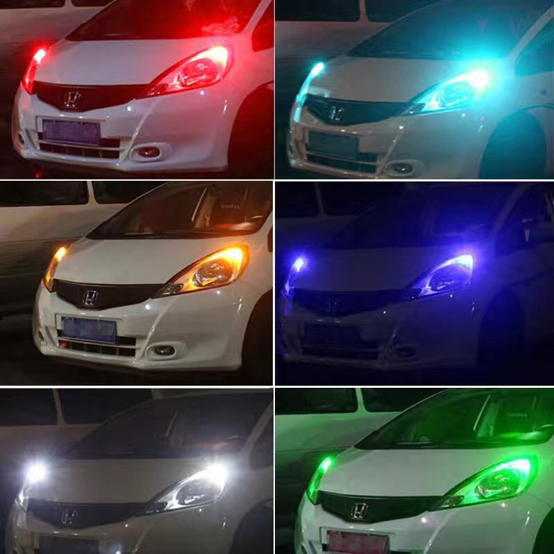 Automotive LED high-brightness wide-angle lamp T10 constant current code 27 lamp ultra-bright lens model 3014 lamp beads details Picture