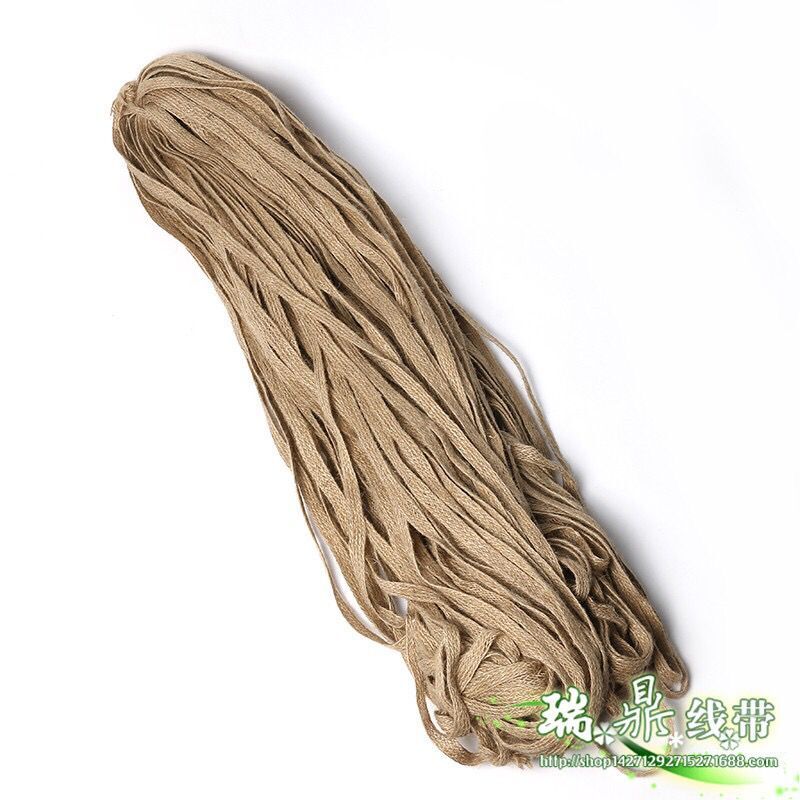 厂家直销优质黄麻扁织带原色服饰麻绳DIY工艺品绳子