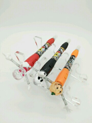 鬼节弹簧灯笔，玩具笔，工艺礼品笔