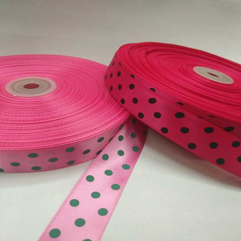 8 minutes 2.5 cm polyester printed small dot hair accessories, clothing, hats, ribbon decorative accessories Specification image