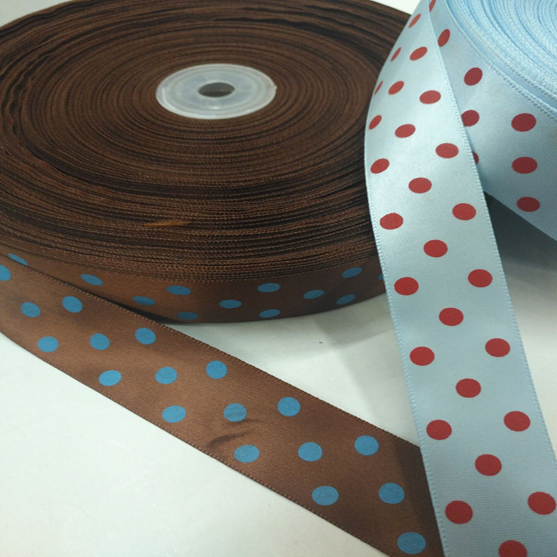 8 minutes 2.5 cm polyester printed small dot hair accessories, clothing, hats, ribbon decorative accessories details Picture