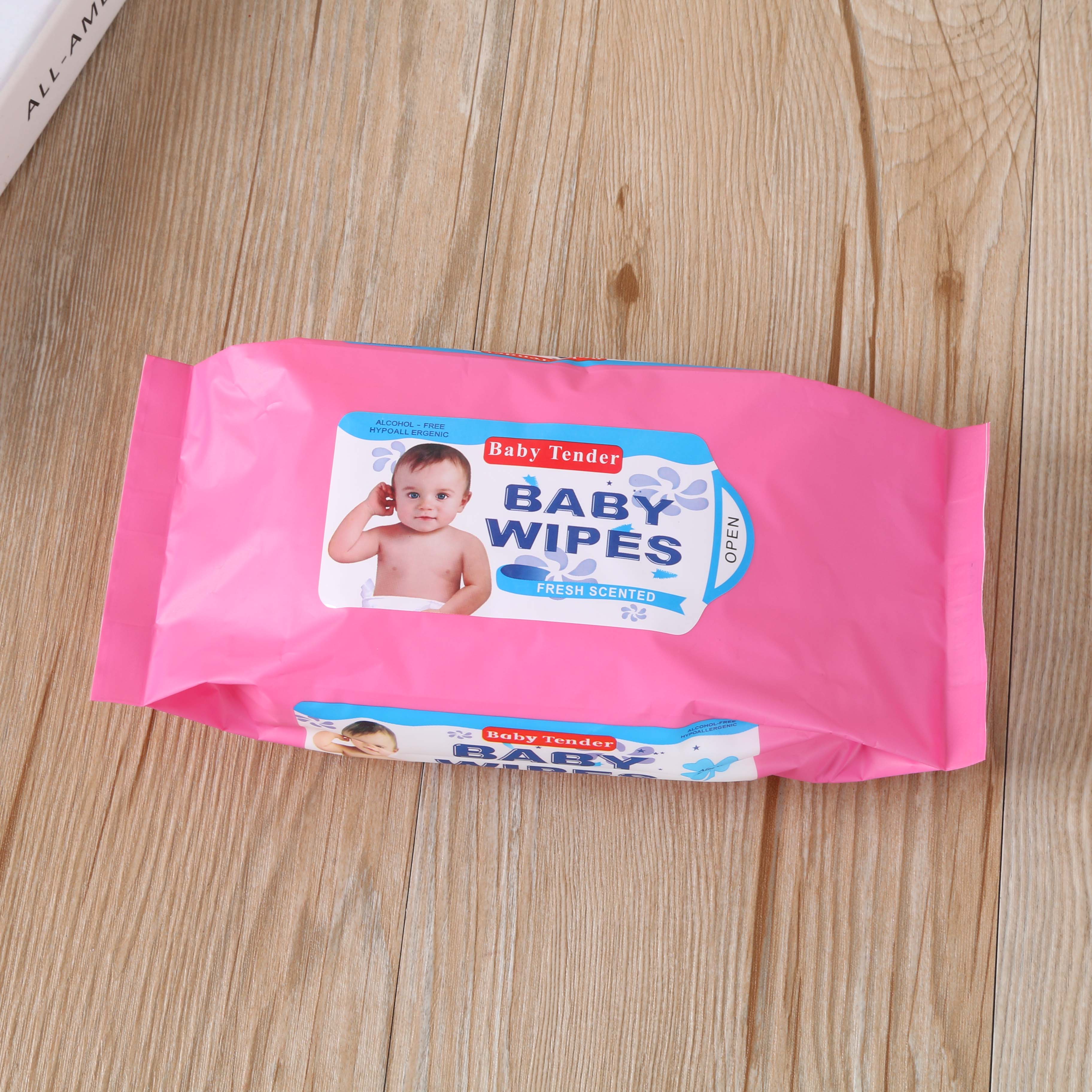 湿巾柔湿巾纸婴儿新生儿宝宝湿纸巾80片包装产品图