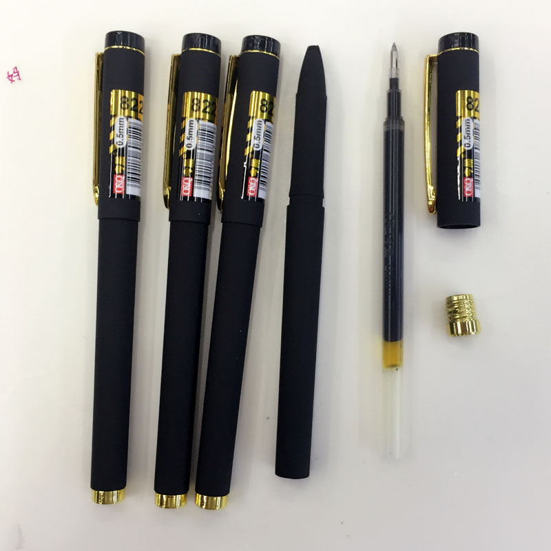 Office large-capacity steel tip pen core signature metal hook pen 0.5mm 822 details Picture