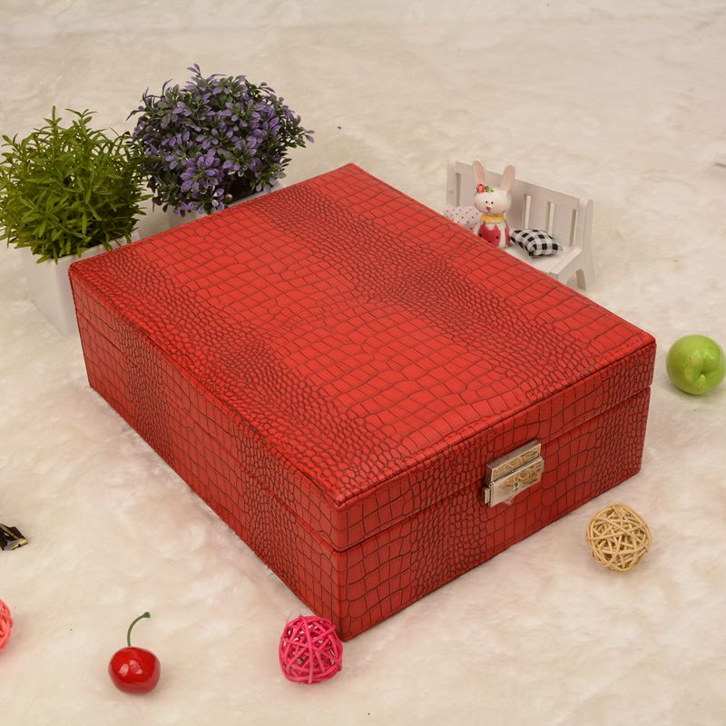Guanyu manufacturers direct South Korea multi - functional flannelette cosmetics box jewelry box sales