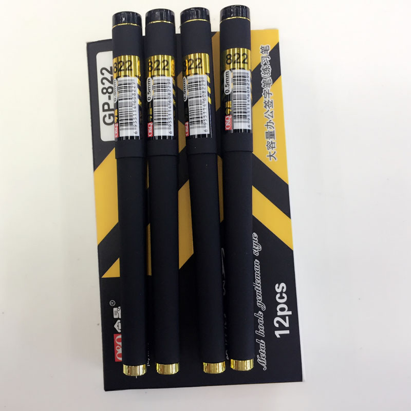 Office large-capacity steel tip pen core signature metal hook pen 0.5mm 822