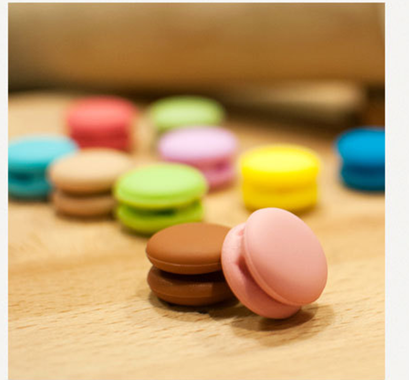 New Macaron data cable organizer Creative Macaron portable data cable organizer Cable fixer