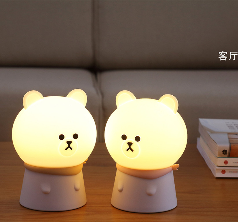 New creative bear night light Cute bear emotional atmosphere night light