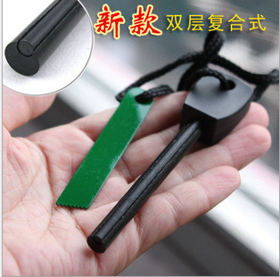 生存者夹心大号打火棒 求生打火石取火棒点火棒镁棒细节图