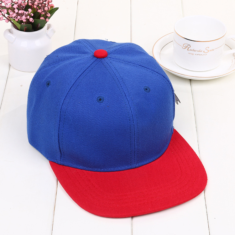 South Korea bare solid color flat brim cap men and women light plate baseball cap hiphop hiphop hiphop hat