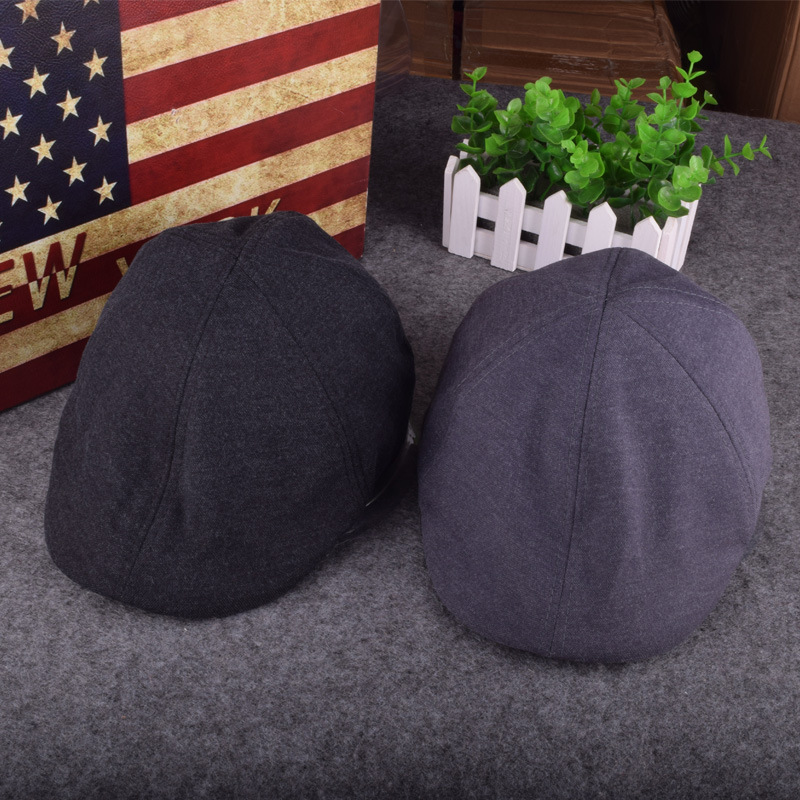 Korean version of the new spring hat retro men's beret casual women's visor hat thumbnail