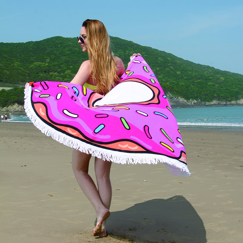 Best-selling reactive printed beach towel shawl manufacturer direct sales, yoga mat super absorbent shawl Application Scenario