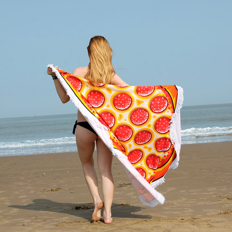 Hot-selling European and American style microfiber round beach towels with tassels, direct sales from the manufacturer Application Scenario