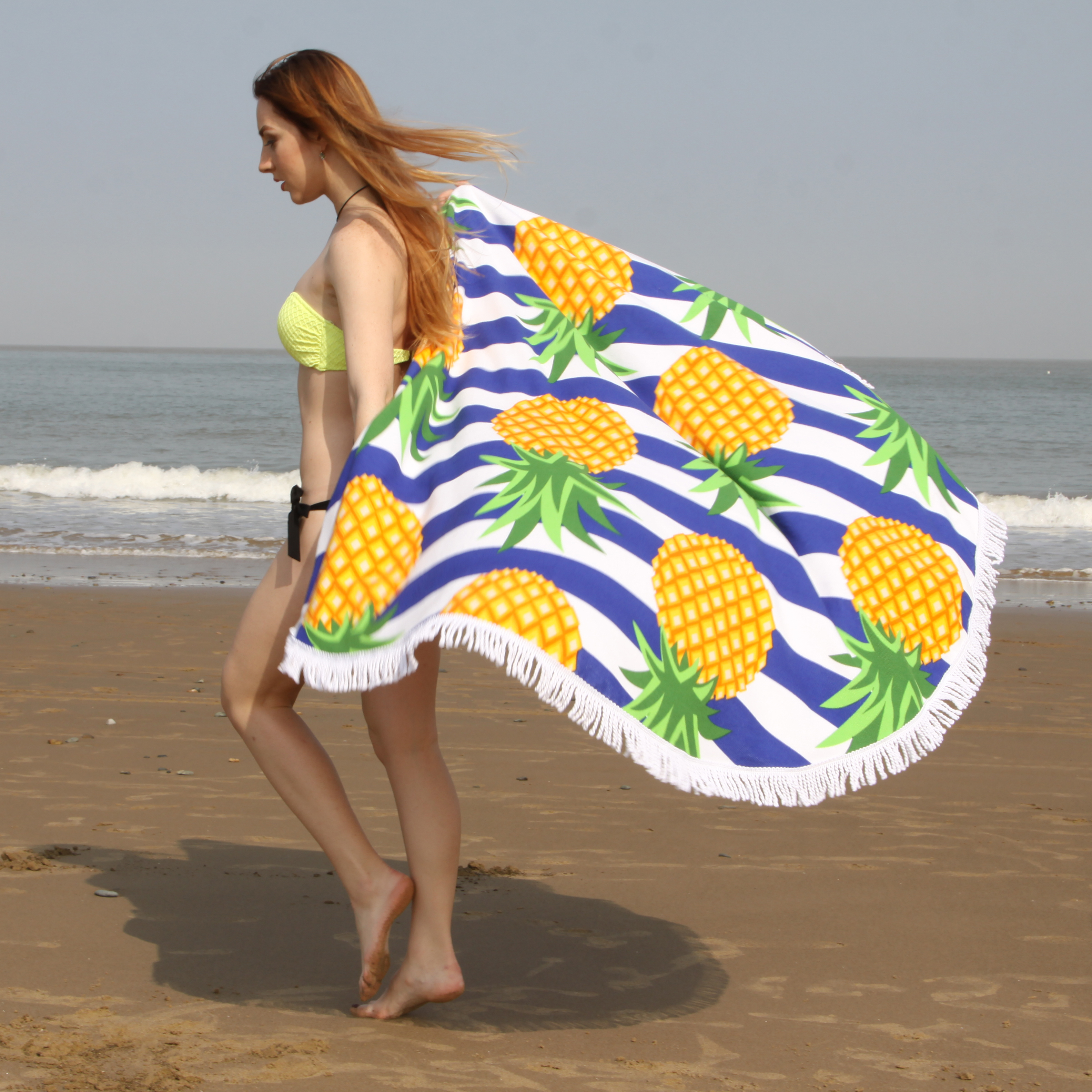 Aliexpress best-selling round fringed beach towels, microfiber bath towels and shawls for foreign trade supply
