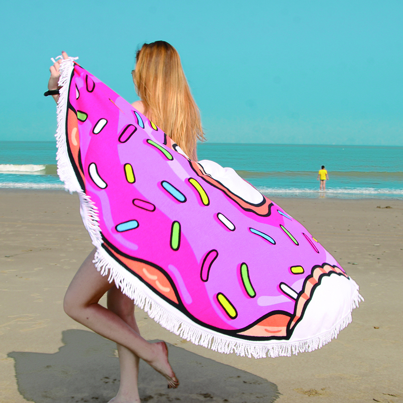 Best-selling reactive printed beach towel shawl manufacturer direct sales, yoga mat super absorbent shawl