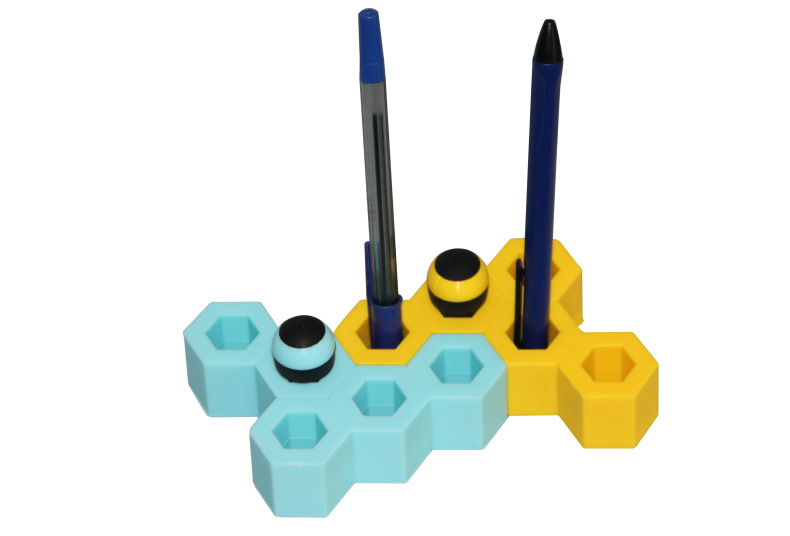 New silicone bee pen holder Creative student pen holder Toothbrush holder Korean Block pen holder