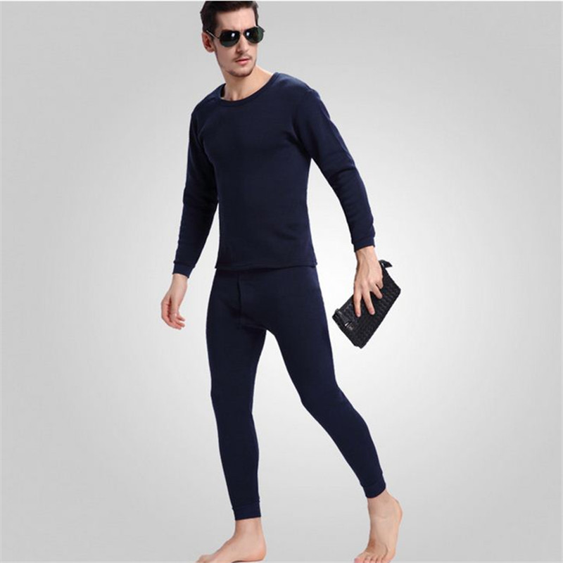 Traje de lencería térmica para hombres más peluche y engrosado color sólido comercio exterior de lana terno térmico tipo de stand fábrica directa Application Scenario