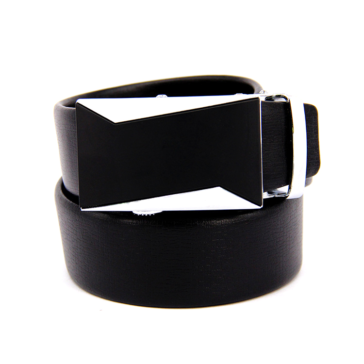 Explosive Men's Leather Automatic Buckle Business Belt Two Layer Cowhide Leisure Belt A Piece Of Hair Specification drawing