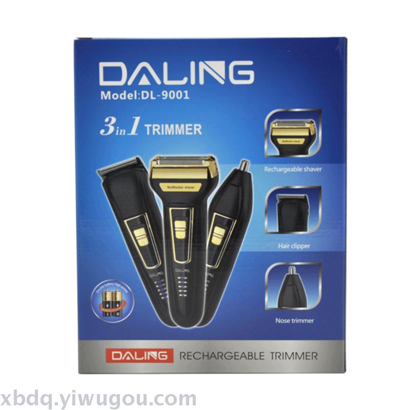 Daling DL9001 charged men multi-functional hair clipping nose hair details Picture