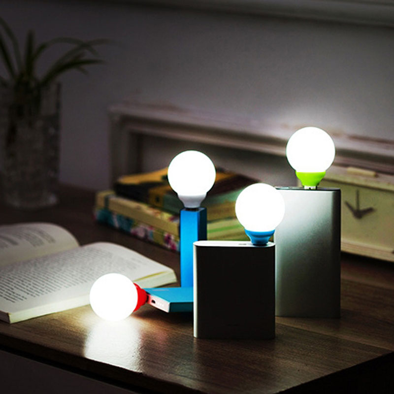 LED Mini USB bulb charging Treasure lamp bubble lamp