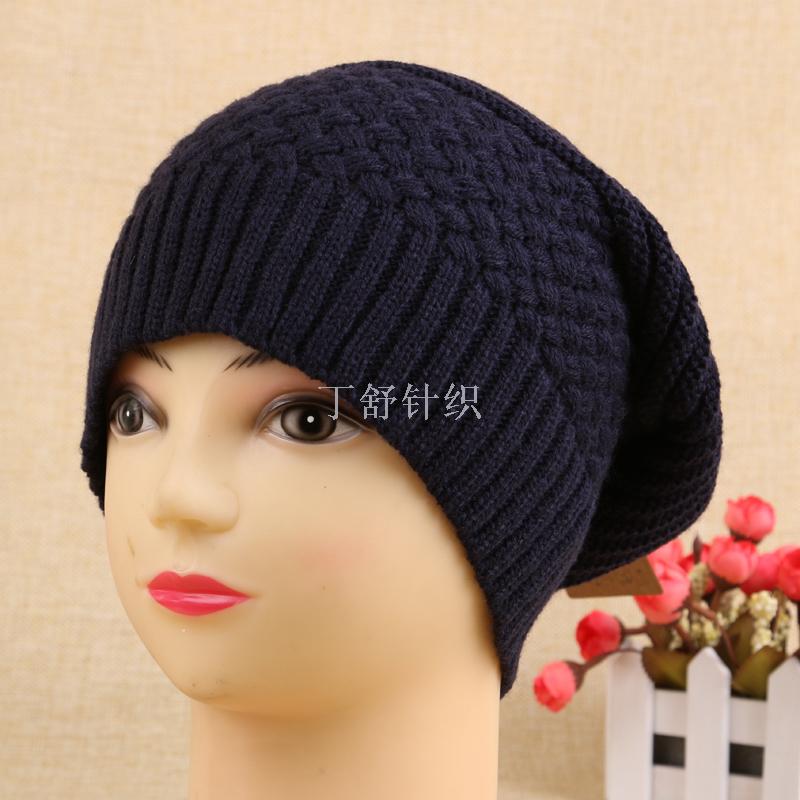 Hat Autumn-Winter Woolen Hat Thickened Warm Knit Hat Overhead Hat