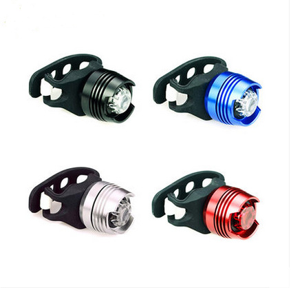 New mountain bike tail light warning lamp CNC aluminum alloy jewel lamp frog lamp waterproof lamp