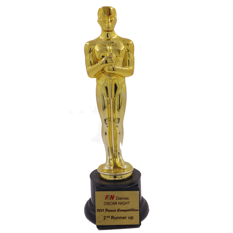 Oscar Statuette Company Wedding Trophy Best Metal Employee Award