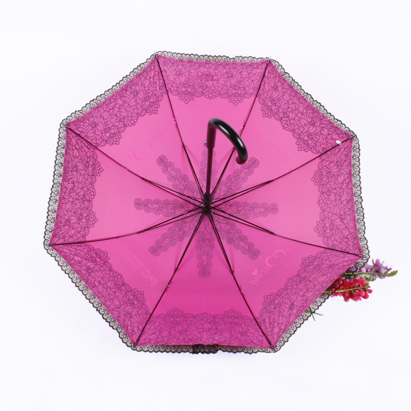 2017 new lace-trimmed straight umbrella, advertising umbrella, gift umbrella, printed logo pattern Application Scenario