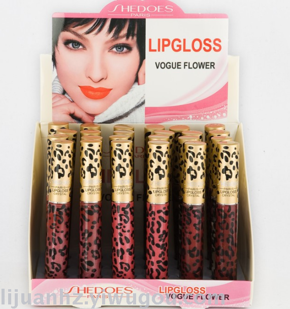 Leopard print lip gloss 8064# moisturizes and beautifies your lips full figure