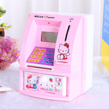 创意儿童ATM存钱罐储蓄钱罐自动存取款机可爱超大号密码卡通
