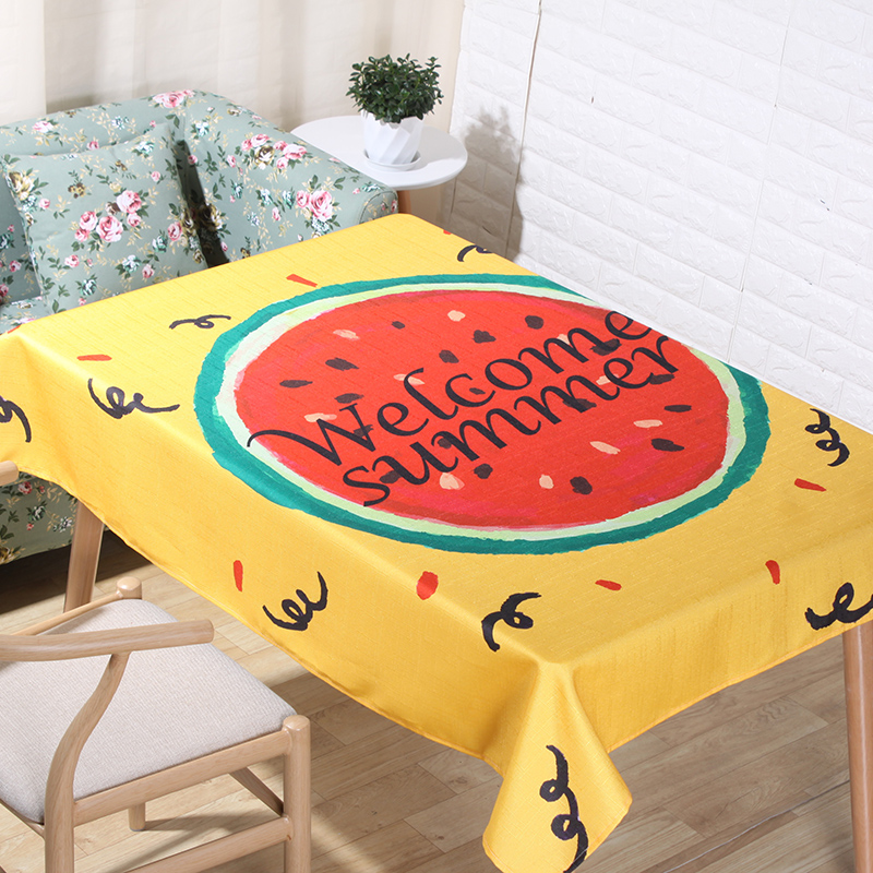 New fruit series tablecloths, linen tablecloths, cotton and linen tablecloths factory direct sales and wholesale details Picture