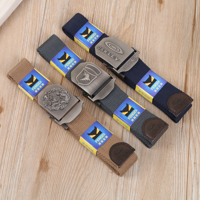 Men's Outdoor Canvas Belt Army Fans Fashion Jeans With Korean Version Of Everything