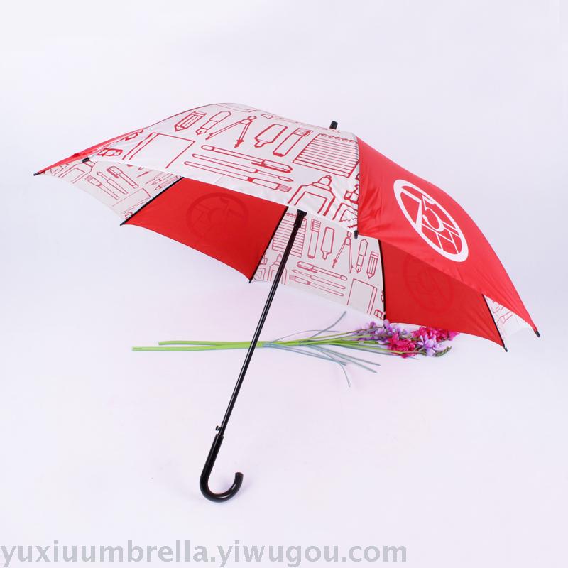 全纤维高尔夫雨伞 超大绅士伞 外贸广告伞图