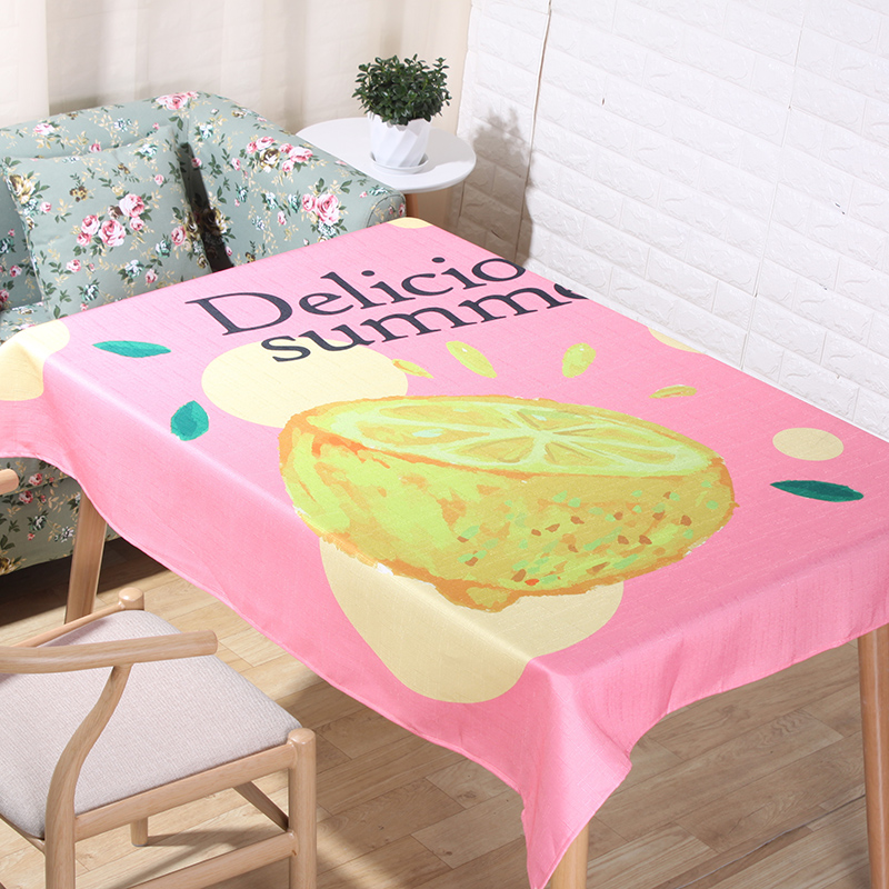 New fruit series tablecloths, linen tablecloths, cotton and linen tablecloths factory direct sales and wholesale Specification image