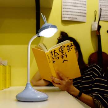 New rabbit LED desk lamp creative USB charging eye protection night light details Picture