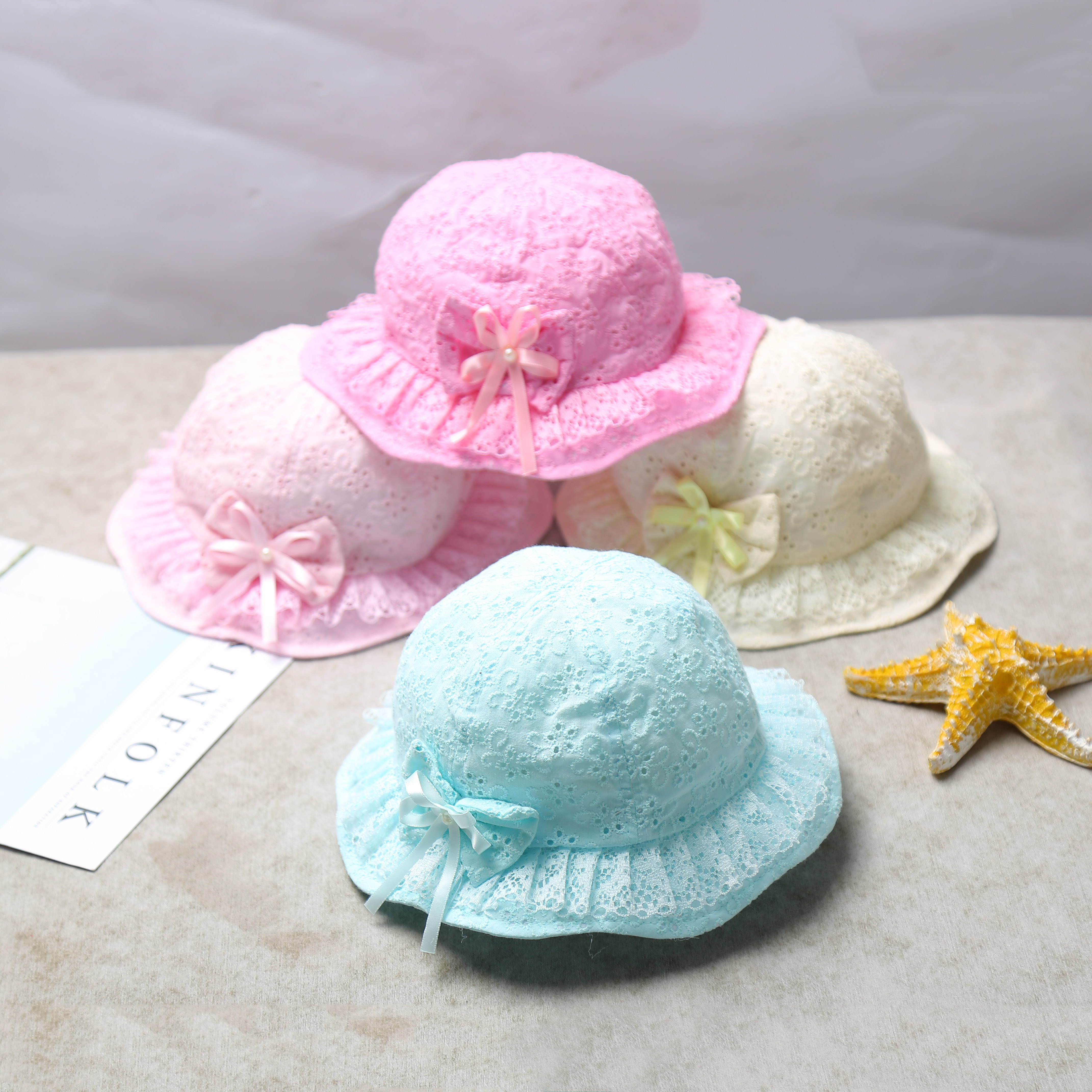Bebé lavabo sombrero versátil color sólido recién nacido sombrero de algodón niños pescador sombrero Specification image