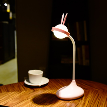 New rabbit LED desk lamp creative USB charging eye protection night light full figure
