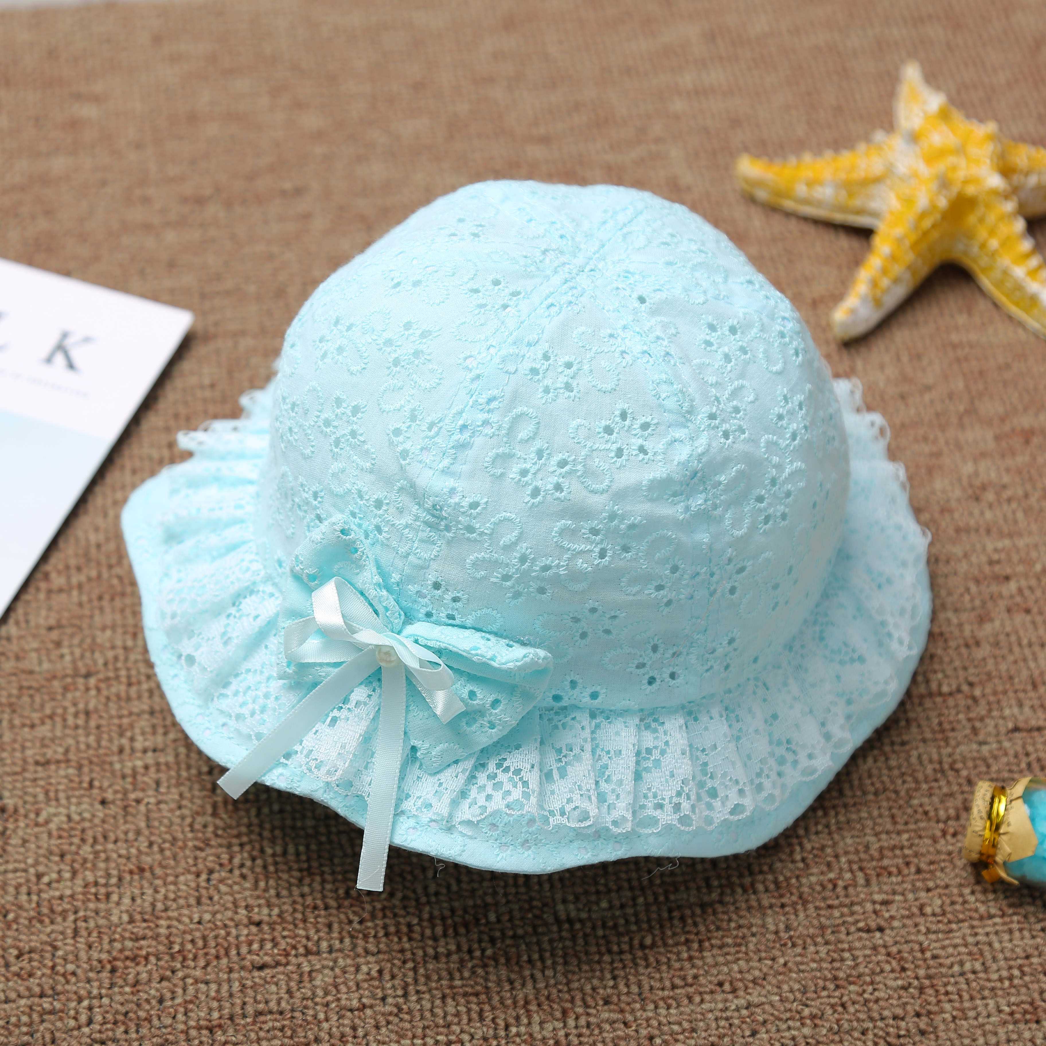 Bebé lavabo sombrero versátil color sólido recién nacido sombrero de algodón niños pescador sombrero Application Scenario
