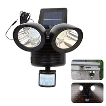 22LED solar energy home solar human body induction double - end spotlights