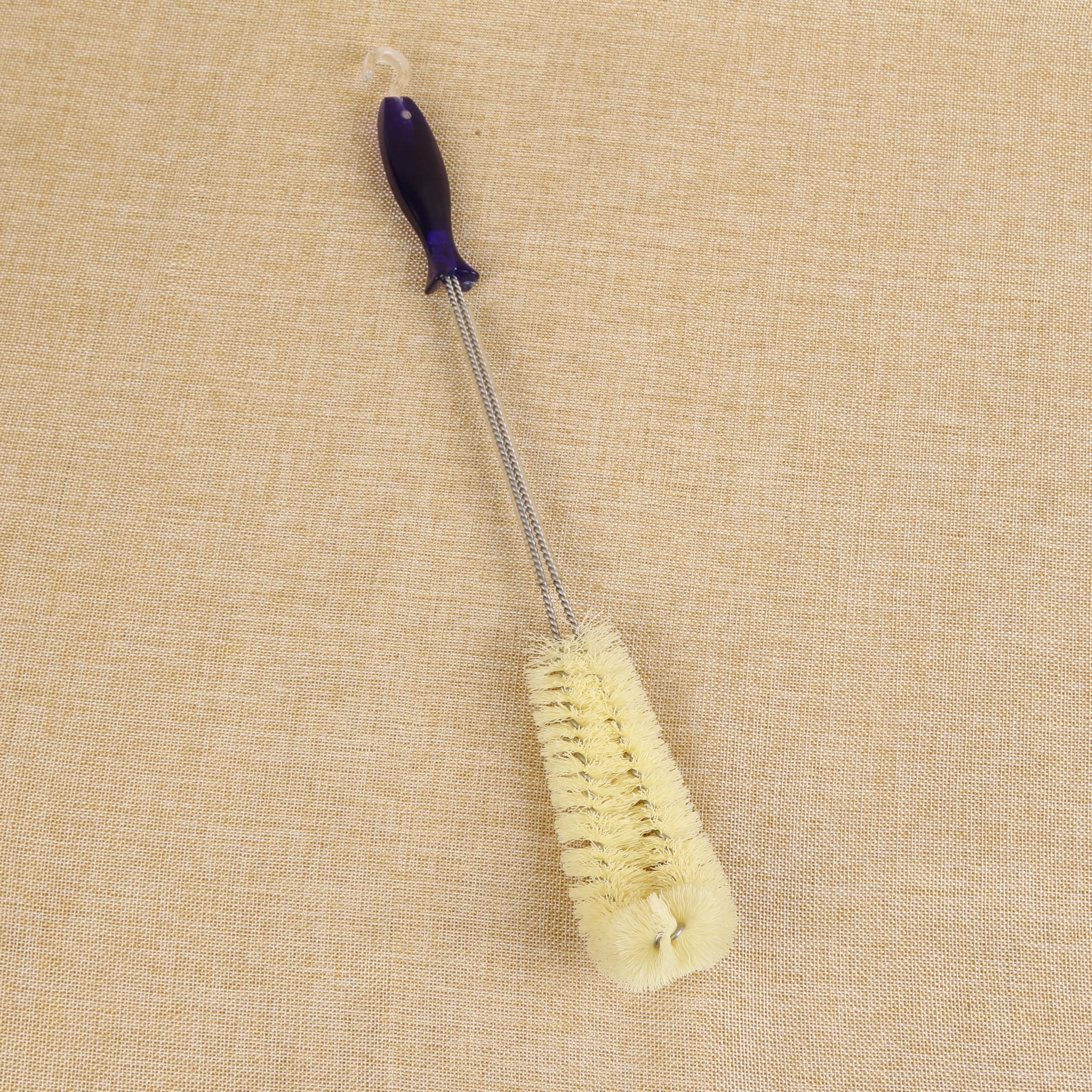 Japan.1229. Elbow Bottle Brush Cup Brush Vase Inner Wall Cleaning Brush Plus Long details Picture