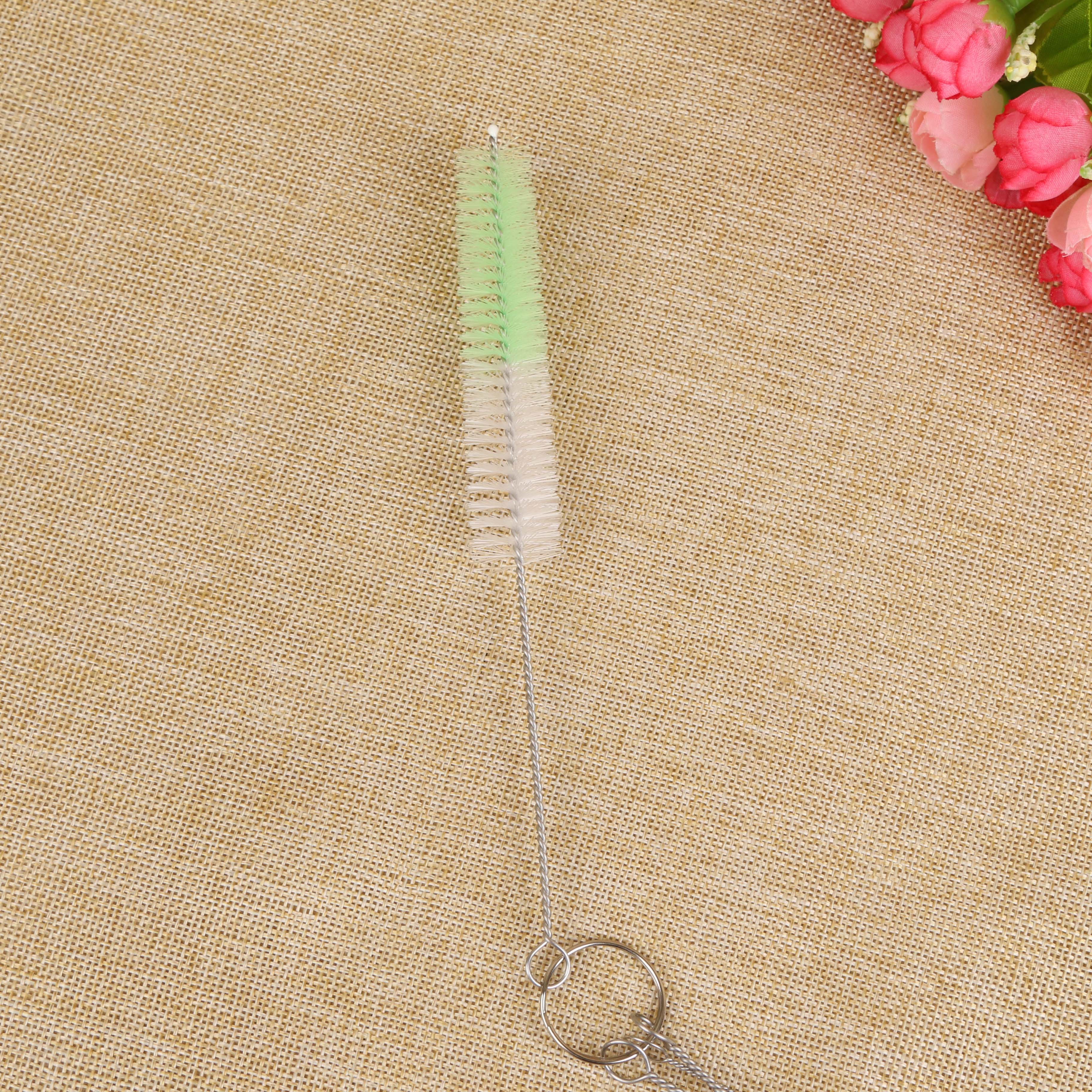 Japanese Tea Spout Fine Mouth Brush Spout Brush Baby Bottle Mouth Two-Tone Cleaning Brush Small Bottle Mouth Brush Kitchen Cleaning Brush Specification drawing