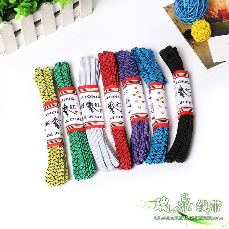 品质款进口扁松紧带 0.8服装辅料彩色弹力带提花松紧绳产品图