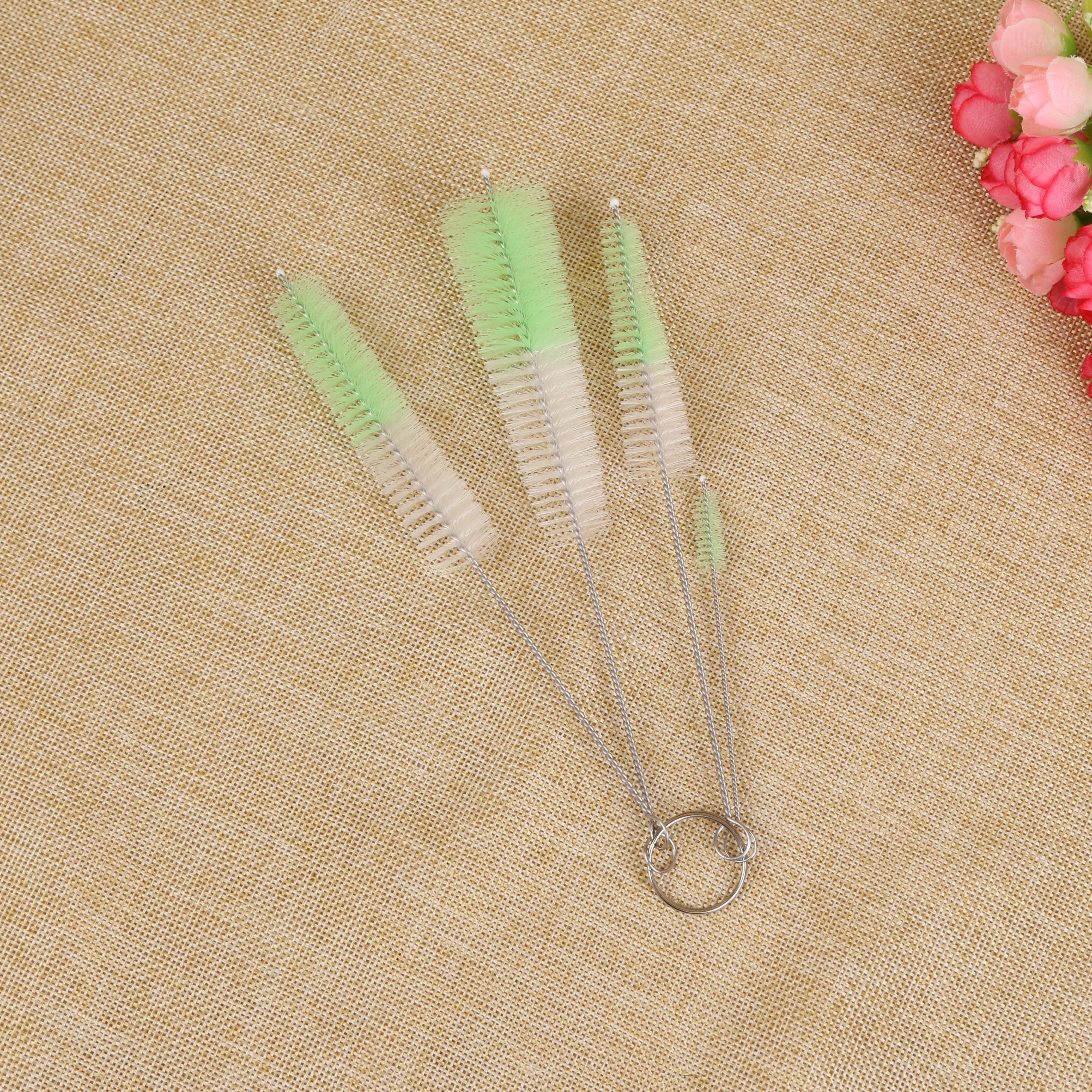 Japanese Tea Spout Fine Mouth Brush Spout Brush Baby Bottle Mouth Two-Tone Cleaning Brush Small Bottle Mouth Brush Kitchen Cleaning Brush details Picture